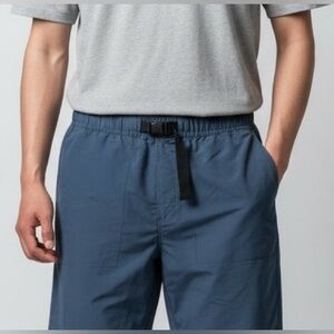 RVCA Men's Navy Blue Belted Shorts Size Large